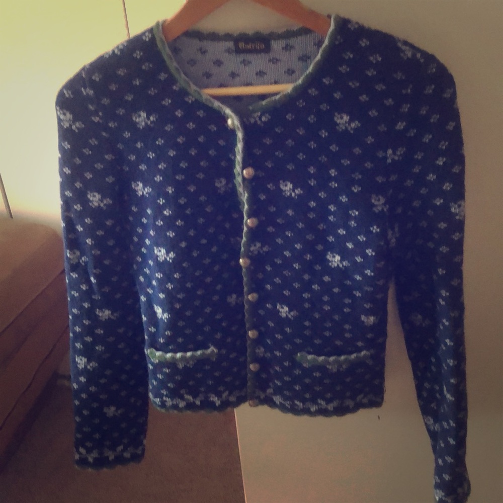 Wool button up sweater/ cardigan